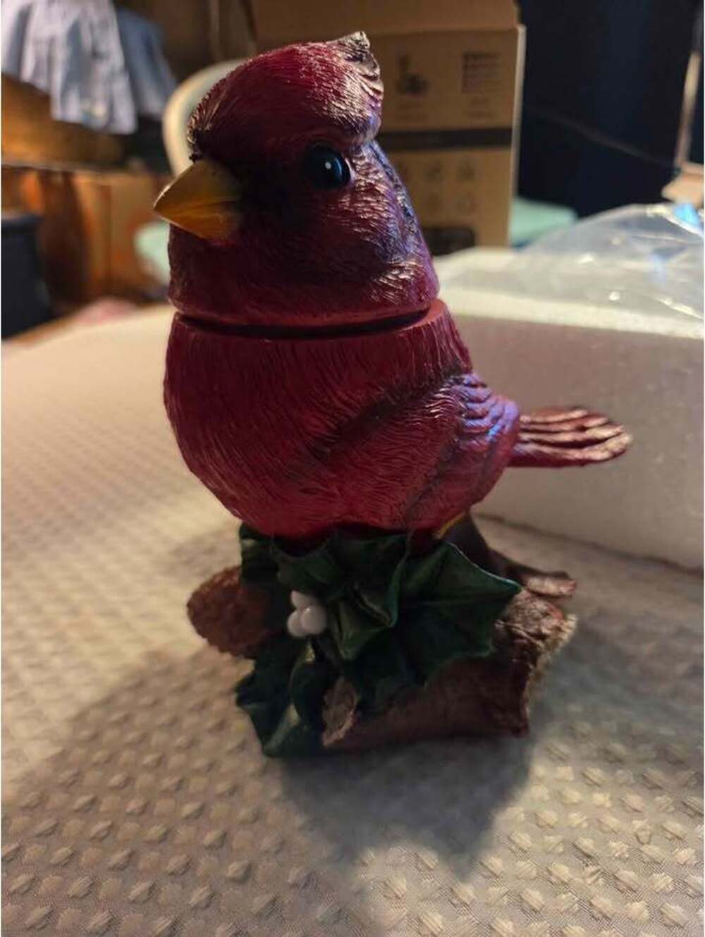 Red Cardinal Bird Figurine on Branch [COPY]
